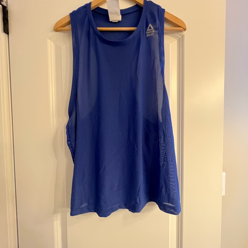 Reebok Crossfit Women's Vibrant Blue Muscle Tee